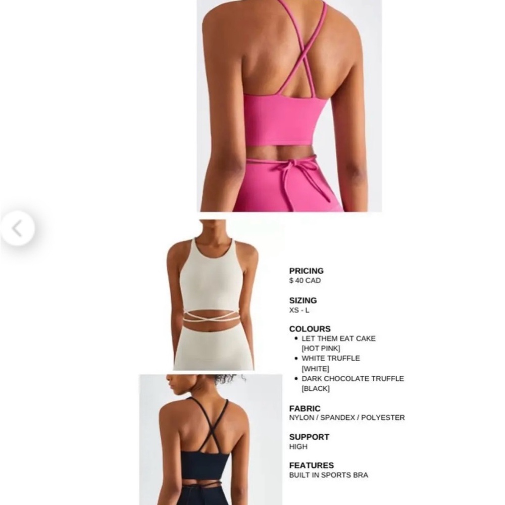 Women's cream Crop Top by G label